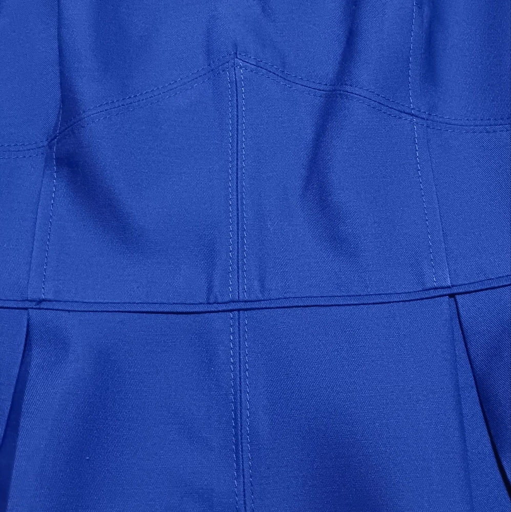J. Crew Women Royal Blue Dress Sleeveless Wool-Silk Blend Sz6 Pockets - Picture 3 of 13